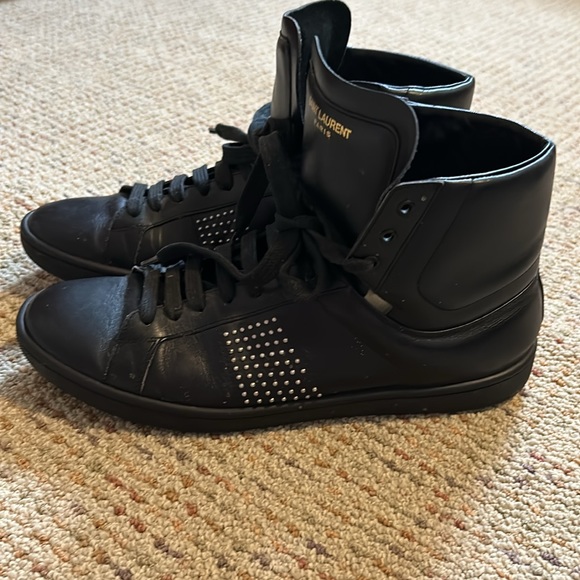 Saint Laurent High Tops with studs 39.5 - Picture 6 of 12